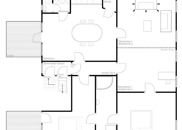 Urbanes Design-apartment Fuer Grosse Gruppen Mit 2 Balkonen גראץ